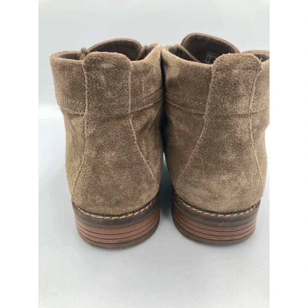 Clark's Cazmin Grace Taupe Suede Ankle Boots Women's Size 7.5 - Picture 5 of 9
